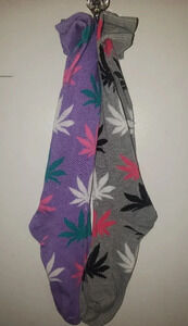 Leaf Marijuana weed socks smoke unisex one size